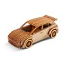 Skoda 6U0087558D puzzel miniatuur 3D-houten puzzel Fabia RS Rally2, schaal 1:43, bruin