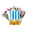 no/no Griekse Republiek Geef Vertegenwoordigen Tekst Gouden Poker Speelkaart Klassiek Spel