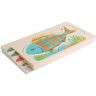 Yatlouba Houten puzzels voor peuters Montessori Peuterpuzzels Houten Speelgoed,Houten cognitieve peutereducatie voor peuters van 3 jaar oud