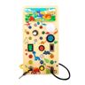 bonso Druk bord, Montessori Bussy Toddler Board, Busy Kids Switch, Busy Sensory Boards, Sensory Busy Toy Music voor klaslokaal, Vliegtuigen, Woonkamer