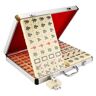 SHEVOE Chinese Mahjong Game Set MahJongg Tile Set Mahjongg-set van 144 Mahjong met opbergdoos, draagtas Pro Complete Mahjong-spelset LBJDP31127(Color:A,Size:38#)