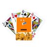 no/no Oranje Brede Sniker Crooked Emotion Gouden Speelkaart Klassiek Spel