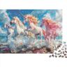 KHHKJBVCE Unicorn houten puzzel met 300 stukjes, artistieke puzzel, 300 stukjes, 300 stukjes, artistieke decoratie, geschikt voor kinderen vanaf 12 jaar, 300 stuks (40 x 28 cm)