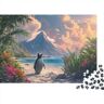 PMVCFRXA Pinguïns puzzel 500 stukjes puzzel voor volwassenen pinguïns houten speelgoed souvenir 500 stuks (52 x 38 cm)