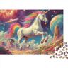 JIANQIANG Puzzel van Horse 500 stukjes, voor volwassenen, verlicht stress, uniek talloze dieren, impossible puzzel, cadeau voor liefde en vriend, 500 stuks, 52 x 38 cm