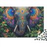 PMVCFRXA Olifantenpuzzel, 1000 stukjes, puzzel voor volwassenen, olifanten, puzzel, hout, souvenir, 1000 stuks (75 x 50 cm)