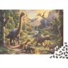 YAMABAIHUO De rustige scène van het samenleven tussen mensen en dinosaurussen, houten puzzel, 300 stukjes, doe-het-zelf puzzel voor volwassenen, interessante wilde dieren, beste cadeau voor volwassenen, 300