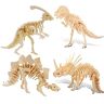 ZPPLD 3D dinosaurus-puzzels, 3D-puzzel, dinosaurus, houten dinosaurus, 3D-puzzel, dinosaurus van hout, 3D-houten puzzel voor kinderen, dinosaurusmodel, cadeaus voor kinderen en volwassenen