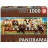 Educa 19038 Serie Panorama Puppy's op Le Banc. Panorama Puzzel 1000 stukjes Ref. 19038 Cranberry