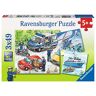 Ravensburger Puzzle. Polizeieinsatz: 3 Motive à 49 Teile