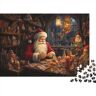 KoNsev 300 Stuk Legpuzzels Kerststijl voor Volwassenen Kerstman Uitdagend spel Onmogelijke Uitdagingen Uitdaging Niveau: Hard