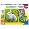 Ravensburger Kinderpuzzle 08041 Niedliche Häschen Puzzle für Kinder ab 5 Jahren, mit 3x49 Teilen