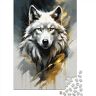 YTPONBCSTUG Wolf Puzzel, 300 stukjes, dierenpuzzel voor volwassenen, hoogwaardige print, 300 stuks, 40 x 28 cm