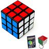 Generic Magische kubus Magic Cube 7 x 7 cm en magische kubus 3 x 3 cm als sleutelhanger, Speed Cube, anti-stress speelgoed, 3D magische dobbelsteen