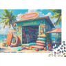 KHHKJBVCE Beach Shop Puzzel voor volwassenen, 1000 stukjes, artistieke puzzel, 1000 stukjes, artistieke decoratie, geschikt voor kinderen vanaf 12 jaar, 1000 stukjes, 75 x 50 cm