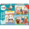 Schmidt Spiele 56414 Bobo Siebenschläfer, Freunde und Familie, 3x24 Teile Kinderpuzzle