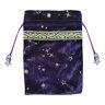 Youding Tarot Card Pouch, Drawstring Tarot Dice Storage Bag, Hand Gift Tarot Bag With Strings, Thick Velvet Tarot Card Bag, Star Moon Pattern Gift Tarot Bags, Tarot Card Pouch For Tarot Cards Dices, Hand Gift