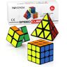 ROXENDA Speed Cube Set van 2x2x2 3x3x3 Piramide Cube Smooth Fast Cube