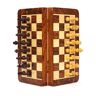 SGUM-SR Handgemaakt houten opvouwbaar schaakspel Schaakspel Professioneel reisschaakbord met schaakstukken en opbergvakken/schaakspel 30 cm (schaakspel 25)