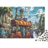 SANDUOHUA Carnavalswagen 300-delige puzzel voor volwassenen, onmogelijke stripstijl, 300 stukjes, puzzel, doe-het-zelf, puzzel, familiedecoratie, 300 stuks (40 x 28 cm)