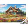 FSMHDG Creatief familie-hobby: Mountain Village Cottage   1000 stukjes houten puzzel   voor volwassenen en adolescenten   bevordert teamgeest