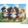 DAKINCHERRY Dog 500 stuks klassieke puzzelspellen ontspanning Kaukasian Sheepdog cadeau voor liefde en vriend puzzel onmogelijk 500 stuks (52 x 38 cm)