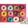 LENTLY D'anniversaire Donut Casse-tête Stimulant Famille Jeux Stimulant voor volwassenen, voor het stimuleren van pensions, geschenkx de Noël Et D'anniversaire, 1000 stuks (75 x 50 cm)