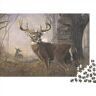 SCOOVY Wildlife Jigsaw Puzzles for Adults & Teens Puzzles Fun Puzzles Games -Deer in Autumn Decorative Puzzles Jigsaw Puzzles for Adults 1000pcs (75x50cm)