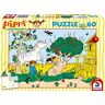 Schmidt Spiele 56446 Pippi lange kous, het sterkste meisje ter wereld, 60 stukjes kinderpuzzel, normaal