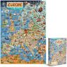 bopster Legpuzzels voor volwassenen 1000 stukjes kaart van Europa puzzel Europese puzzel 1000 stukjes legpuzzels voor volwassenen en kinderen Aardrijkskunde geschenken door