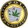 POKEO Pokerguard Poker Card Guard "Pot Committed" echt verguld, pokeraccessoires