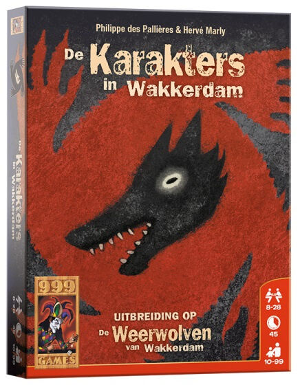 999 Games kaartspel De Weerwolven Van Wakkerdam: Karakters - Multicolor