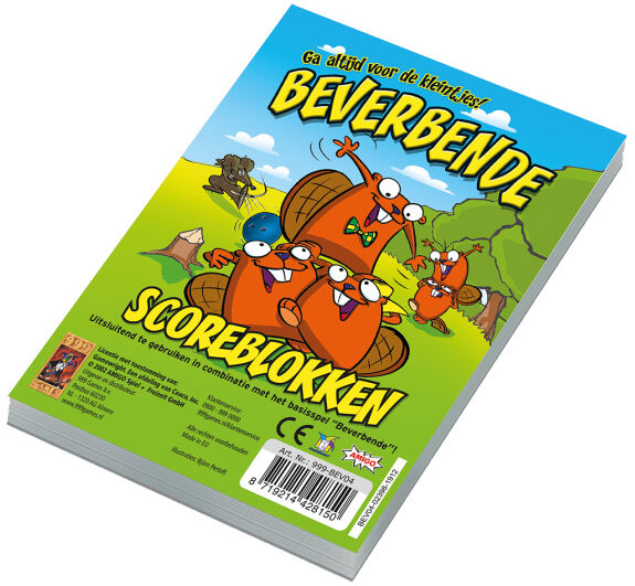 999 Games scoreblokken Beverbende 3 stuks - Multicolor