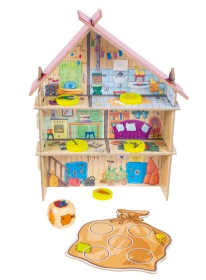 beleduc kinderspel Banditti junior hout 37,8 cm34 delig - Multicolor