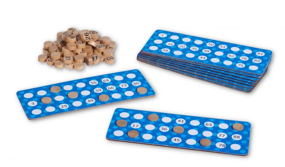 BS Toys lotto hout - Blauw