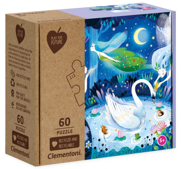 Clementoni legpuzzel Betoverende Nacht junior karton 60 stukjes - Blauw