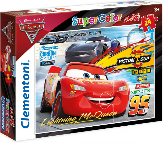 Clementoni legpuzzel Cars 3 Piston Cup jongens karton 24 stukjes - Multicolor