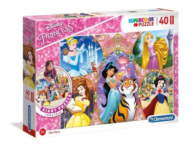 Clementoni legpuzzel Maxi Disney Princess 40 stukjes - Multicolor