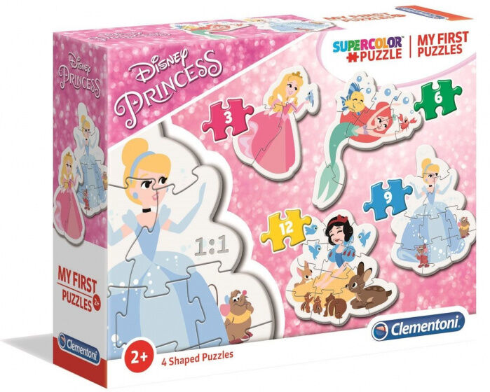 Clementoni legpuzzel My First Puzzle Princess 4 puzzels - Multicolor