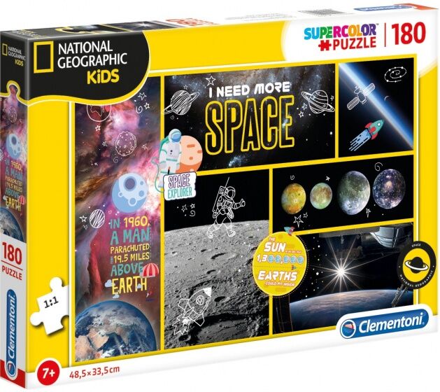 Clementoni legpuzzel National Geographic Space 180 stukjes - Multicolor