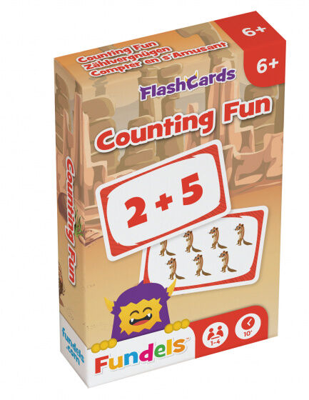 Fundels flashcards Counting Fun 6 x 9,3 cm karton - Multicolor