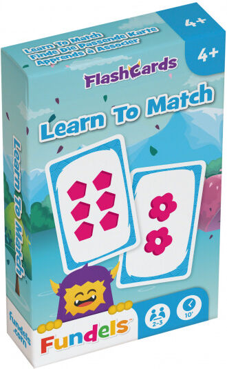 Fundels flashcards Learn To Match 6 x 9,3 cm karton - Multicolor