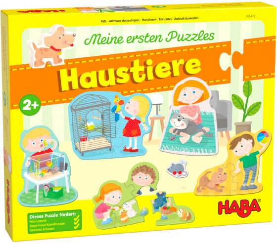 Haba puzzel huisdieren karton vanaf 2 jaar - Multicolor