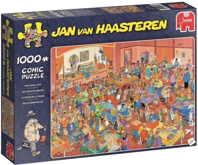 Jumbo legpuzzel Jan van Haasteren De Goochelbeurs 1000 stukjes - Multicolor