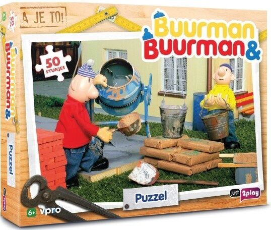 Just Games legpuzzel Buurman en Buurman junior 50 stukjes - Bruin