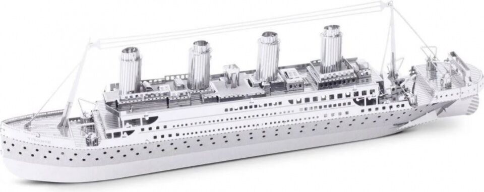 Metal Earth Titanic 3D modelbouwset 13,5 cm - Zilver