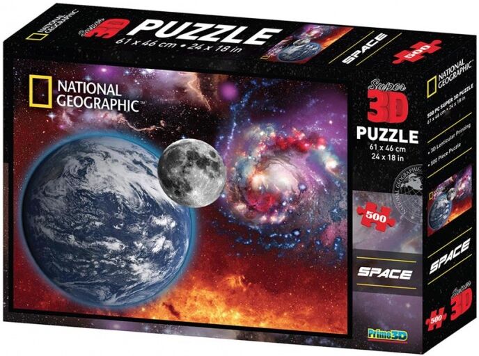 Prime 3D puzzel ruimtelandschap 500 stukjes - Multicolor