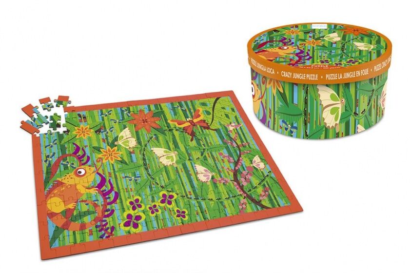 Scratch legpuzzel Crazy Jungle 200 stukjes - Multicolor