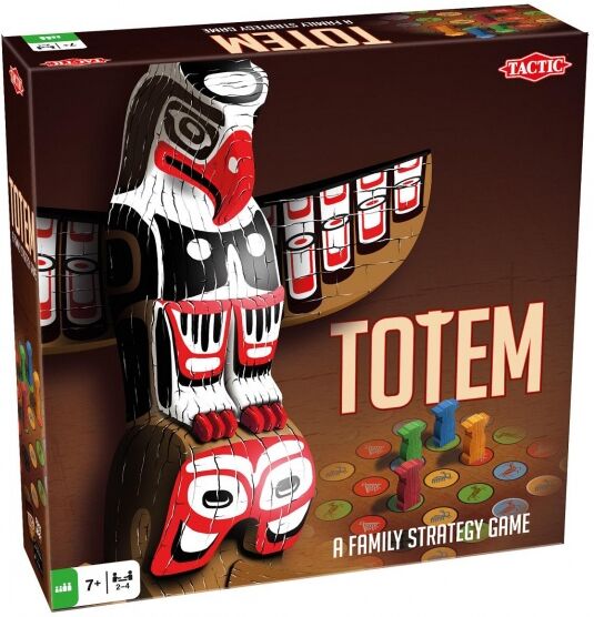 Tactic bordspel Totem met houten speelstukken - Multicolor