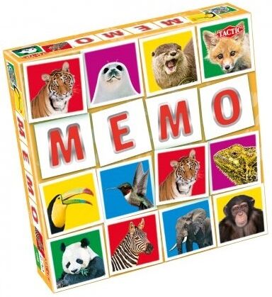 Tactic memory spel Wildlife Memo - Multicolor